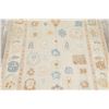 Image 3 : A WOOL HAND KNOTTED OUSHAK ORIENTAL AREA RUG.
