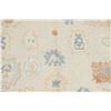 Image 4 : A WOOL HAND KNOTTED OUSHAK ORIENTAL AREA RUG.