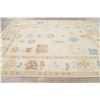 Image 9 : A WOOL HAND KNOTTED OUSHAK ORIENTAL AREA RUG.