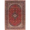 Image 1 : A WOOL HAND KNOTTED FLORAL ORIENTAL AREA RUG.