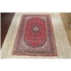 Image 2 : A WOOL HAND KNOTTED FLORAL ORIENTAL AREA RUG.