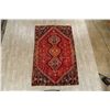Image 2 : A WOOL HAND KNOTTED ORIENTAL AREA RUG.