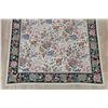 Image 7 : A WOOL HAND KNOTTED FLORAL ORIENTAL AREA RUG.