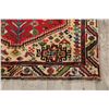 Image 6 : A WOOL HAND KNOTTED ABADEH ORIENTAL AREA RUG.