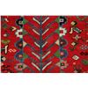 Image 7 : A WOOL HAND KNOTTED ABADEH ORIENTAL AREA RUG.