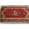Image 9 : A WOOL HAND KNOTTED ABADEH ORIENTAL AREA RUG.