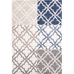 A WOOL HAND KNOTTED ORIENTAL AREA RUG.