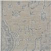 Image 4 : A WOOL HAND KNOTTED FLORAL OUSHAK ORIENTAL RUG.