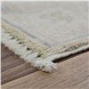Image 7 : A WOOL HAND KNOTTED FLORAL OUSHAK ORIENTAL RUG.