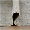 Image 8 : A WOOL HAND KNOTTED FLORAL OUSHAK ORIENTAL RUG.