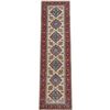 Image 2 : A WOOL HAND KNOTTED KAZAK ORIENTAL RUG RUNNER.