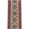 Image 3 : A WOOL HAND KNOTTED KAZAK ORIENTAL RUG RUNNER.