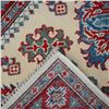 Image 6 : A WOOL HAND KNOTTED KAZAK ORIENTAL RUG RUNNER.
