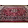 Image 3 : A WOOL HAND KNOTTED KASHMAR ORIENTAL AREA RUG.
