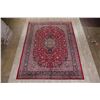 Image 7 : A WOOL HAND KNOTTED KASHMAR ORIENTAL AREA RUG.