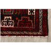Image 6 : A WOOL HAND KNOTTED BALOUCH ORIENTAL RUG.