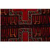 Image 8 : A WOOL HAND KNOTTED BALOUCH ORIENTAL RUG.