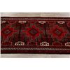 Image 9 : A WOOL HAND KNOTTED BALOUCH ORIENTAL RUG.