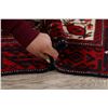 Image 12 : A WOOL HAND KNOTTED NOMAD ORIENTAL AREA RUG.