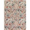 Image 1 : A WOOL HAND KNOTTED FLORAL ORIENTAL AREA RUG.