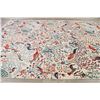 Image 9 : A WOOL HAND KNOTTED FLORAL ORIENTAL AREA RUG.