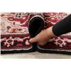 Image 8 : A WOOL HAND KNOTTED HERIZ ORIENTAL AREA RUG.
