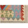 Image 11 : A WOVEN HAND KNOTTED KAZAK KILIM RUNNER.