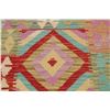 Image 4 : A WOVEN HAND KNOTTED KAZAK KILIM RUNNER.