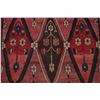 Image 4 : A WOOL HAND KNOTTED MOROCCAN AREA RUG.