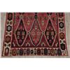Image 5 : A WOOL HAND KNOTTED MOROCCAN AREA RUG.