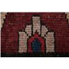 Image 8 : A WOOL HAND KNOTTED MOROCCAN AREA RUG.