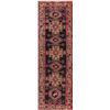 Image 1 : A WOOL HAND KNOTTED HALLWAY RUG RUNNER.