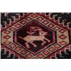 Image 7 : A WOOL HAND KNOTTED HALLWAY RUG RUNNER.