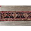 Image 9 : A WOOL HAND KNOTTED HALLWAY RUG RUNNER.