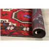 Image 10 : A WOOL HAND KNOTTED BALOUCH ORIENTAL AREA RUG.