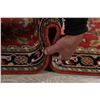 Image 12 : A WOOL HAND KNOTTED SERAPI ORIENTAL RUG RUNNER.