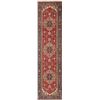 Image 1 : A WOOL HAND KNOTTED SERAPI ORIENTAL RUG RUNNER.