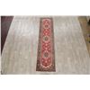 Image 2 : A WOOL HAND KNOTTED SERAPI ORIENTAL RUG RUNNER.
