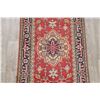 Image 4 : A WOOL HAND KNOTTED SERAPI ORIENTAL RUG RUNNER.