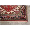 Image 6 : A WOOL HAND KNOTTED SERAPI ORIENTAL RUG RUNNER.
