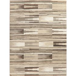 A WOOL HAND KNOTTED TURKISH AREA RUG.