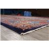 Image 11 : A WOOL HAND KNOTTED KASHMAR ORIENTAL AREA RUG.