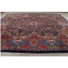 Image 9 : A WOOL HAND KNOTTED KASHMAR ORIENTAL AREA RUG.