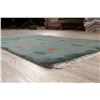 Image 11 : A WOOL HAND KNOTTED GABBEH AREA RUG.
