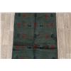 Image 3 : A WOOL HAND KNOTTED GABBEH AREA RUG.