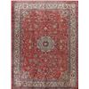Image 1 : A WOOL HAND KNOTTED FLORAL ORIENTAL AREA RUG.