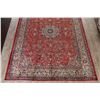 Image 5 : A WOOL HAND KNOTTED FLORAL ORIENTAL AREA RUG.