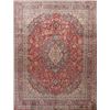 Image 1 : A WOOL HAND KNOTTED FLORAL ORIENTAL AREA RUG.