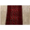 Image 3 : A WOOL HAND KNOTTED NOMADIC ORIENTAL AREA RUG.