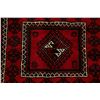 Image 8 : A WOOL HAND KNOTTED NOMADIC ORIENTAL AREA RUG.